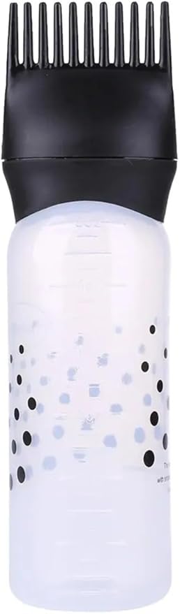 120 ml Plastik Saç Boyası Doldurulabilir Şişe Aplikatör Kuaför Saç Boyama Tarağı Aplikatörü