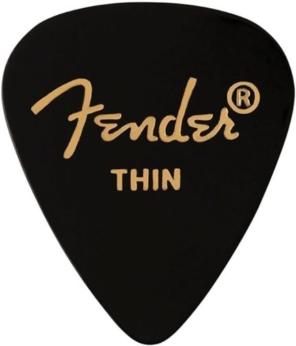 351 Thin 1 Adet Gitar Penası Siyah Shape Premium Pick