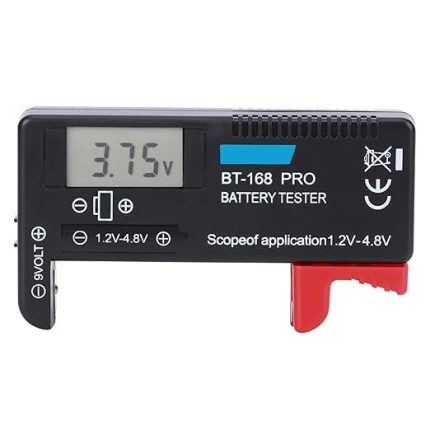 BT-168 Ekranlı Pil Voltaj Kapasite Test Cihazı 1.2V-4.8V ve 9V