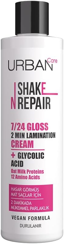 Care Shake N Repair 7/24 Glikolik Asit İçeren Gloss Laminasyon Parlaklık Etkili Bakım Kremi, 200 Mililitre, Vegan