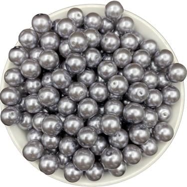 Marifetlerim - Gümüş Delikli inci Boncuk 10 Gram 8 mm