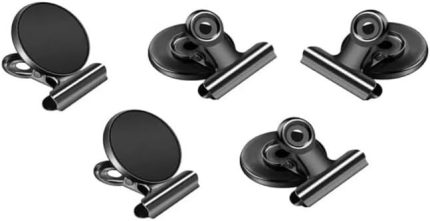 Mıknatıslı klips Mandallı Kağıt Tutucu Mıknatıs 5 Adet