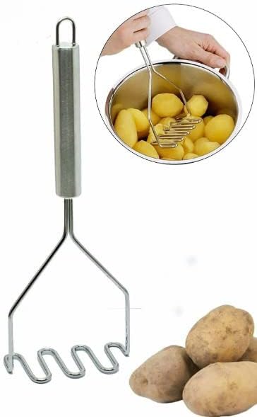 Group - Lüks Paslanmaz Metal Patates Ezici 24 cm