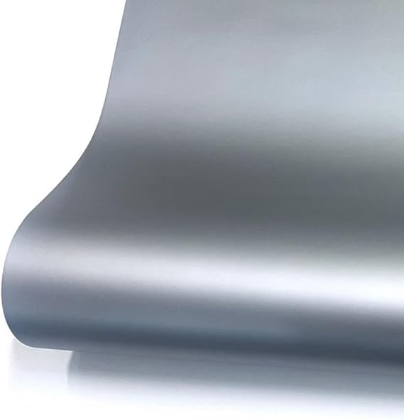 Silver Gümüş Renk Yapışkanlı Folyo Mat Yüzey 61 Cm 1 Metre - Görsel 3