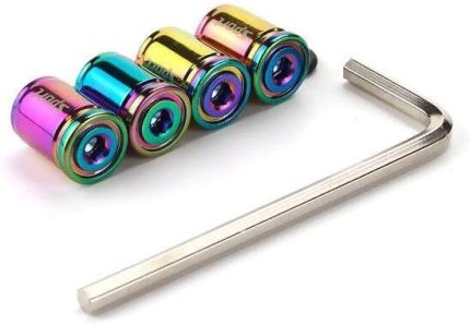 Gümüş Otomobil Araba Motosiklet 4'lü Sibop Kapak Seti (Renkli)