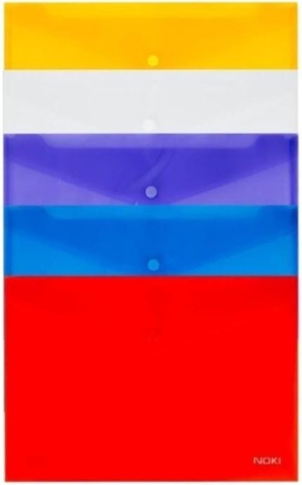 5 Renk A4 Çıtçıtlı Zarf Dosya