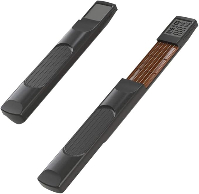 gitar egzersiz aleti, dönebilen grafik ekranlı, cep gitar egzersiz aleti, mini taşınabilir 6 gözlü yeni başlayanlar için gitar eğitmeni, gitar akor alıştırma aleti