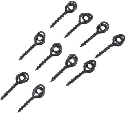 Yem Vidaları 100 Adet Boilie Yem Vida Terminal Rig Tackle Yuvarlak Bağlantı Kurdeleli Sazan Balıkçılık Aleti