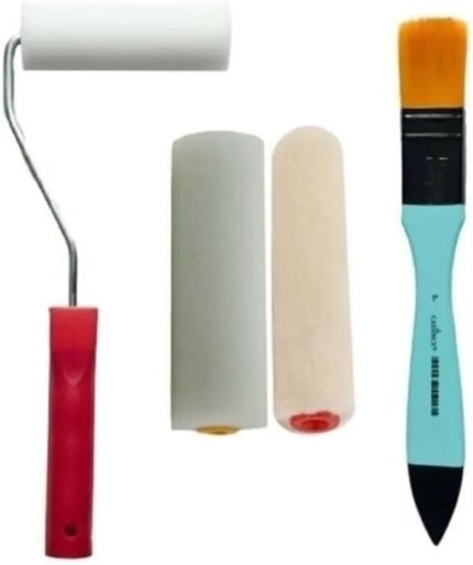 İz Bırakmayan İpek Fırça Parmak Kadife Rulo Fırça Seti 10Cm Tek Ebat Unisex