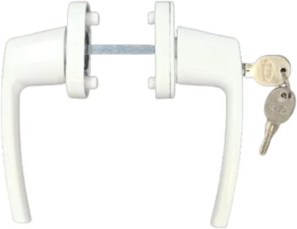 Anahtarlı Kilitlenebilir Alüminyum Pvc Pimapen Kolu Çift Taraflı