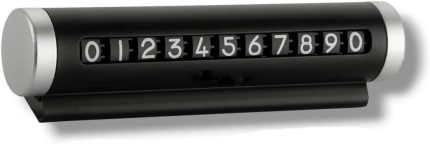 Metal Kasa Numara Çevirmeli Araç İçi Telefon Numaratör Park Numarası Parkmatik Oto Aksesur