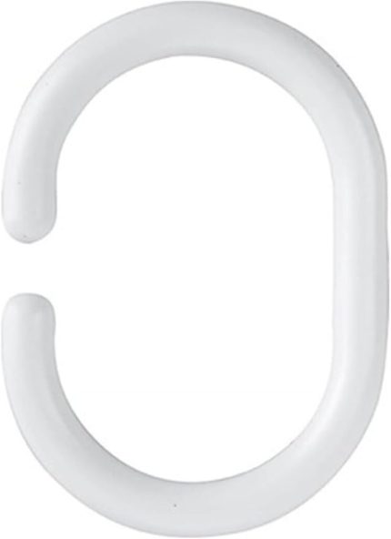 Duş Perde Halkası Kancası 12 Adet Perde Askısı