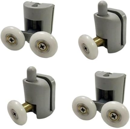 Tekerleği 4 Lü Set Gri Teker Çapı 22 mm Cam Kabinler İçin