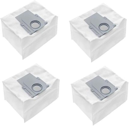 Robot Süpürge ile Uyumlu 4'lü Toz Torbası, Q5 Pro, Q7 Max Plus, Q8 Max, S8 Plus, Q Revo S ile Uyumlu