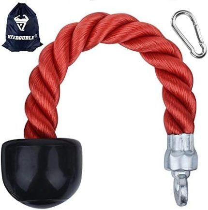 İpi Naylon 13" Triceps İpi Kaymaz Kulplu Çok İşlevli Ağır Hizmet Tipi Triceps İpi Fitness, Biceps, Triseps, Spor Salonu veya Ev için Kablo Ataşmanı