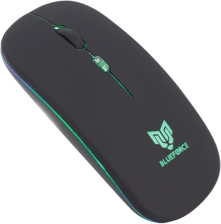 2, 4Ghz Bluetooth Wireless Kablosuz Sessiz Mouse Siyah Işıklı