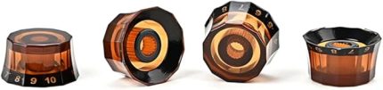 Abajur stilinde gitarlar için yedek parçalar, 6 mm PRS gitar aksesuarı, 4 parçalı hız ve ses ayarı