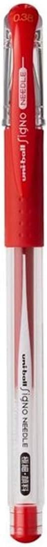 Signo Needle 0.38 İğne Uçlu Jel Kalem, Kırmızı