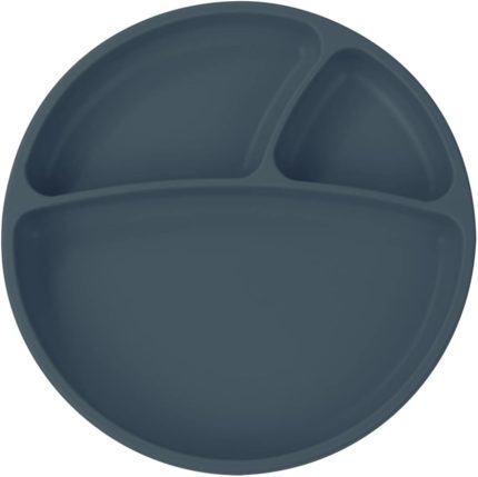 Porsiyon Vakum Tabanlı Silikon Tabak Deep Blue