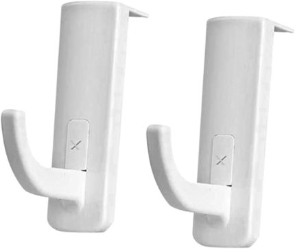 2 Adet kulaklık standı masa için kulaklık tutucu elbise askısı standı monitör standı metal kanca kulaklık rafı kulaklık askısı masaüstü parantez cüzdan klipsi ilişki kurmak beyaz