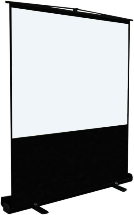 221x123 cm Taşınabilir Portatif Pull Up Floor Screen Projeksiyon Perdesi