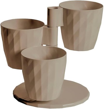 DNC1 Dönence Saksı No:1 Standlı 21 cm, 3 Litre Mocha