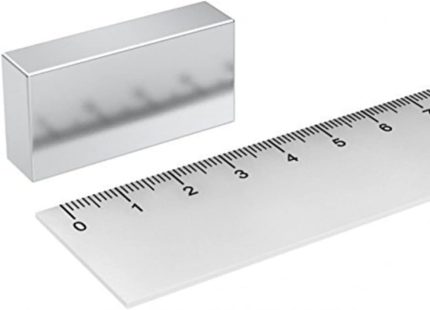 Mıknatıs 40x20x10 mm - 1 adet Çok Güçlü Çekim