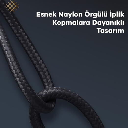Örgü Kablo 1Mt Type-c Uzatma Kablosu 10Gbps Veri Ve Görüntü Aktarım 5A PD Hızlı Şarj Kablo - Görsel 3