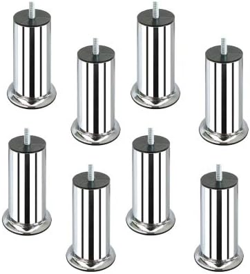 Koç Plastik 12 Cm Baza Ayağı Koltuk Ayağı Kanepe Ayağı Civatalı M8 (İNCE DİŞ) (8 Adet)