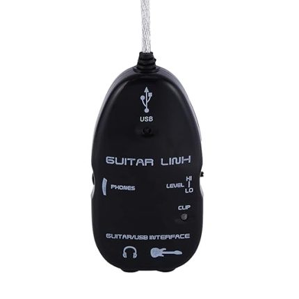 Kablosu, Profesyonel USB Gitar Bağlantı Kablosu, Kolay Tak Çalıştır Kurulumu Gitar PC Arayüzü Gitar Kayıt Ekipmanları Ile Bilgisayarınız Için uygundur.