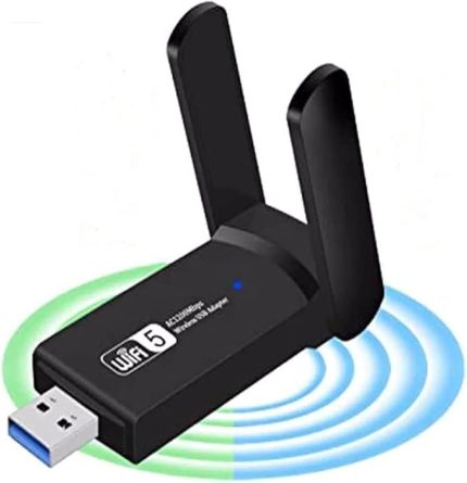 Dual Band Usb 3.0 Adaptör Kablosuz Wifi Alıcı Ac1200 Mb