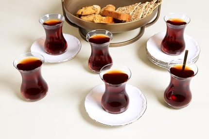 Maria Altın Yaldız 12 Parça 6 Kişilik Çay Takımı