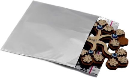 Design 11x12 Gümüş Metalize Hediye Paketi (100 Adet)