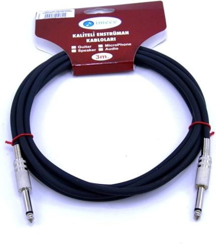 MGC3 BK Enstrüman Kablosu 3 Metre Standart Çivi Siyah