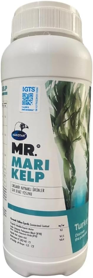 Organik Kaynaklı Sıvı Deniz Yosunu Sıvı Yaprak Gübresi 1 Lt