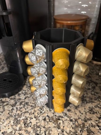 Kahve Standı Dekoratif Çok Amaçlı Siyah 40 Kapsül