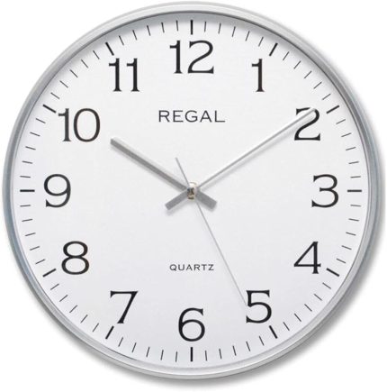 0250 SW İnce Silver Gümüş Çerçeve Slim Sessiz Akar Ev Ofis Tipi Klasik Duvar Saati 30 Cm