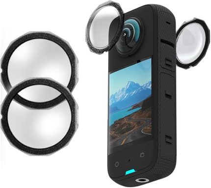 Insta360 X3 Aksiyon Kamerası Aksesuarları için Lens Kapağı Koruyucu Kapak Yapışkan Lens Korumaları Koruyucu Insta 360 ONE X 3 Aksesuarlar için