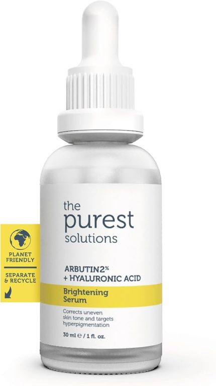 Purest Solutions, Leke Karşıtı ve Leke Görünümü Önleyici Arbutin Cilt Bakım Serumu 30 ml (Arbutin%2 + Hyaluronic Acid)