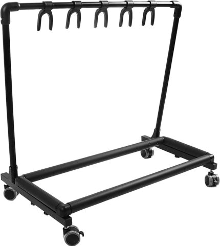 Guitar STAND Metal Ve Eva Çoklu Gitar Dükkanlar Için Tekerlekler Ile Tutucu FL 17W W GİTAR STAND SU MULTI RACKGUITAR RACKGUTAR TUTER (FL-11W)