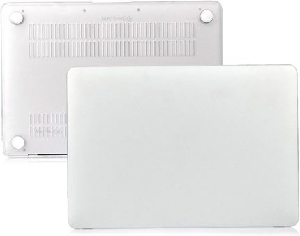 Macbook Air M2-M3 Kılıf 15 inç Mat Kılıf (TouchID'li Air M2-M3) A2941 A3114 ile Uyumlu Şeffaf