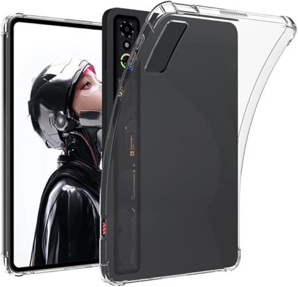 Astra oyun tablet için koruyucu kılıf, TPU kılıf, düşmeye karşı koruma, Kik stantlı, Redmagic Tablet 3 Pro ile uyumlu koruyucu kılıf (şeffaf)