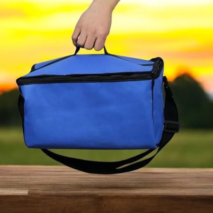 Termos Çanta – 22L Sıcak Soğuk Tutucu Isı Yalıtımlı Omuz Askılı Kamp, Piknik, Plaj, Araç Çantası – BPA Free, Mavi, 36x30x20 cm