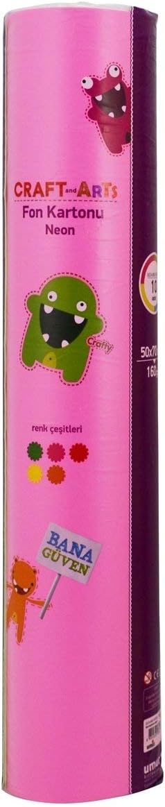 and Arts C&A Neon F.Karton 160gr 10'lu 50x70 Rulo