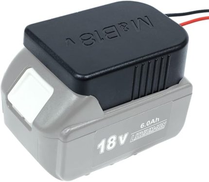 Akü adaptörü Power Wheels Adaptör Makita 18V için BL1820 BL1860 BL1850 Dock Power Connector Holder 14 Gauge Wire ile Power Tool Aküler Montaj Çerçevesi