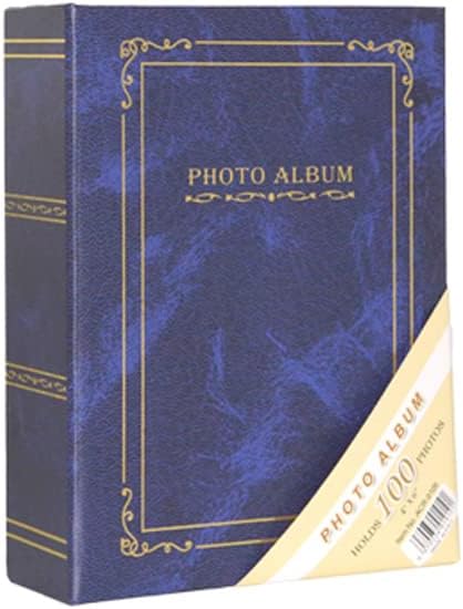 10x15cm 100 Fotoğraf Kapasiteli Ciltbezli Lüks Fotoğraf Albümü (MAVİ)