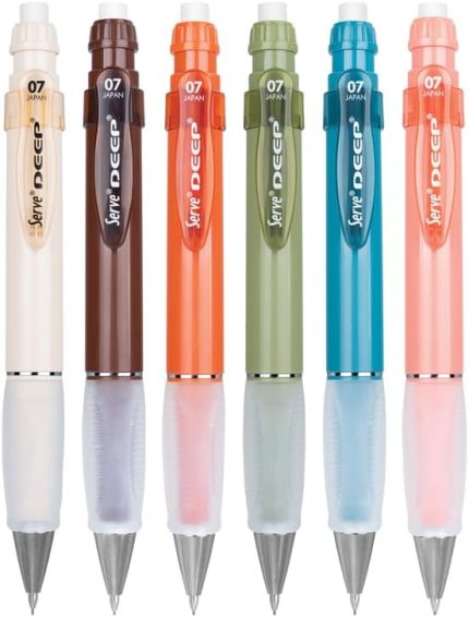 Deep Mekanik Kurşun Kalem, Toprak Tonları, 0.7 mm, 6'lı Kutu