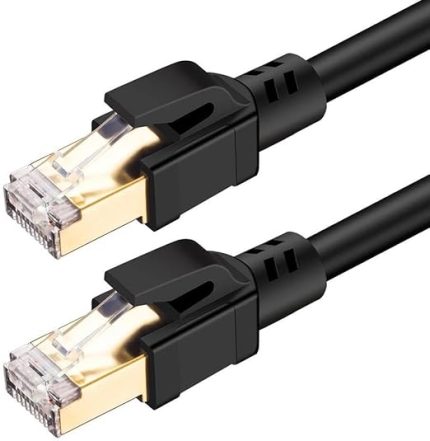 Plus PX-5216 5 Metre Cat8 Kablo, 40Gbps S/ftp 2000MHz Yüksek Hızlı İnternet Kablosu (5 Metre)