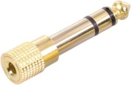 4458 6.3 mm Erkek To 3.5 mm Dişi Çevirici Dönüştürücü Jack Adaptörü