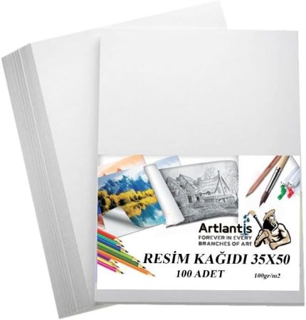 Kağıdı 35x50 100 Lü 100 gr 1 Paket 35 * 50 Resim Kartonu